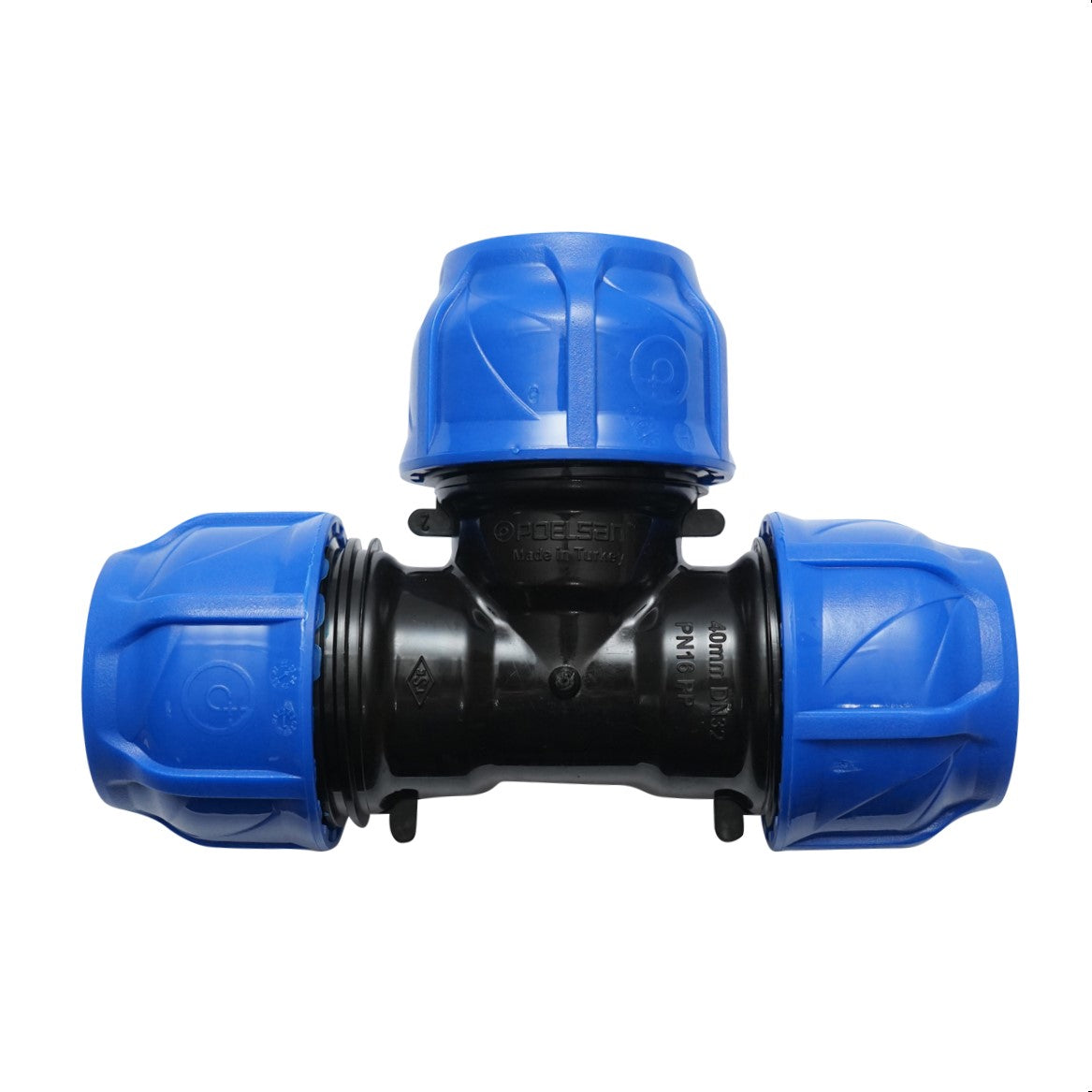 Your equal compression D40x40x40mm PN16, for irrigation systems