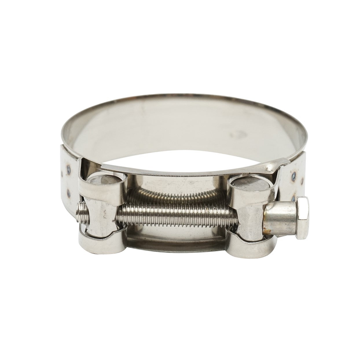Power collar, stainless steel clamp 201 with screw for hoses 74-79mm Breckner Germany