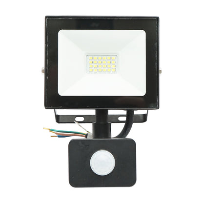 20W LED projector, 1800lm, 6400K, IP44 power supply 220V-240V with motion sensor Breckner Germany
