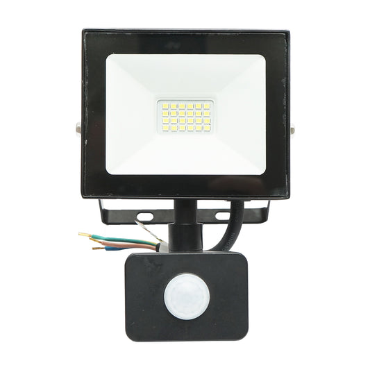 20W LED projector, 1800lm, 6400K, IP44 power supply 220V-240V with motion sensor Breckner Germany