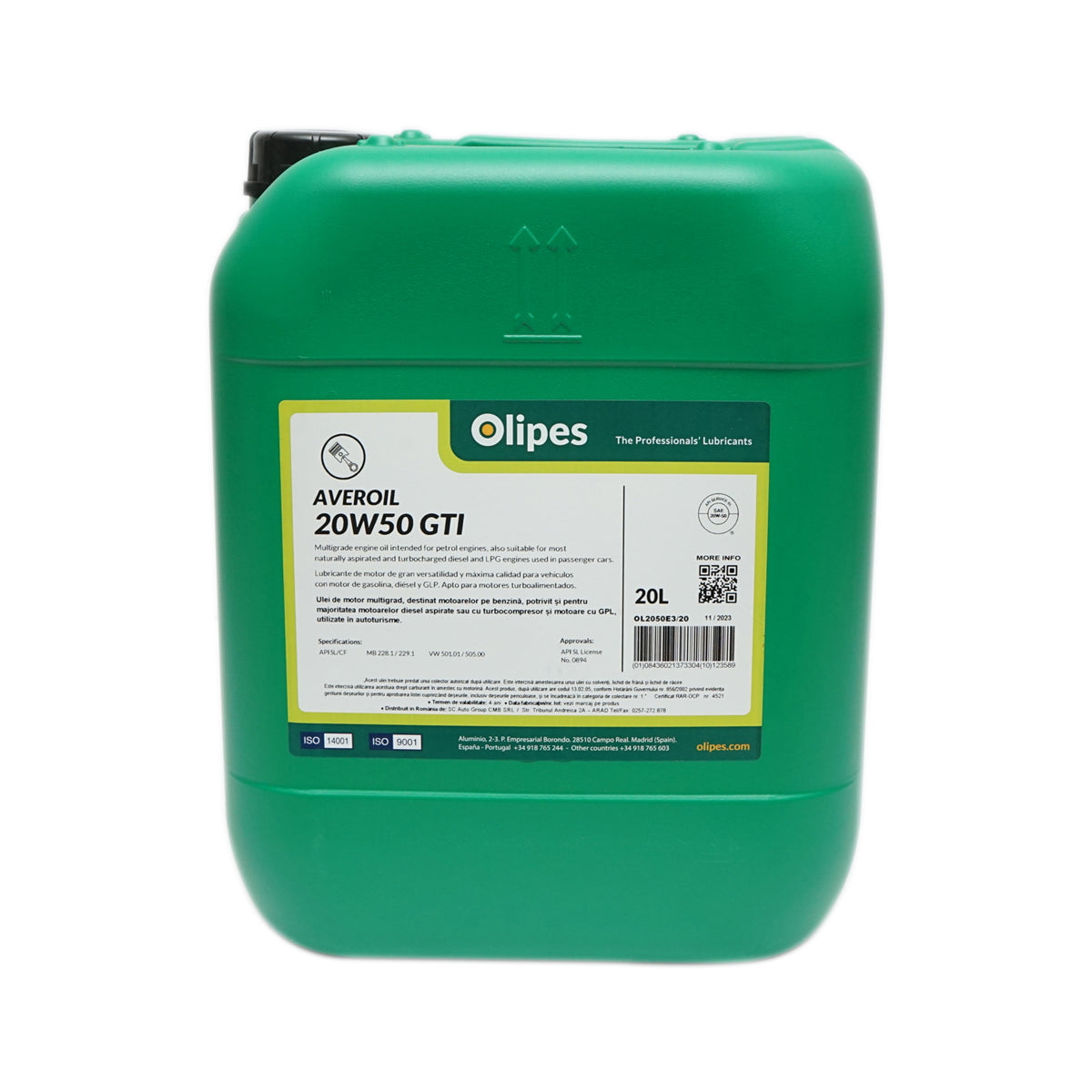 Olipes Averoil GTI 20W50 Engine Oil 20L