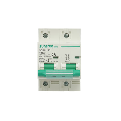 Automatic circuit breaker 2P, 125A 400V, 4.5kA Suntree