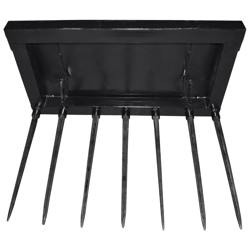 Fork for loading garbage and bales with 7 spikes of 800mm