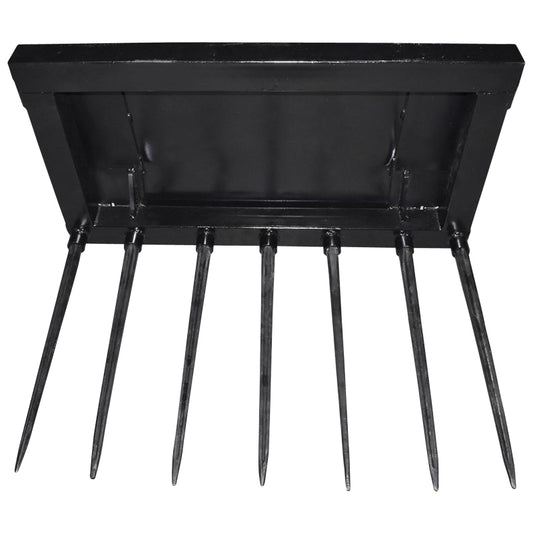 Fork for loading garbage and bales with 7 spikes of 800mm