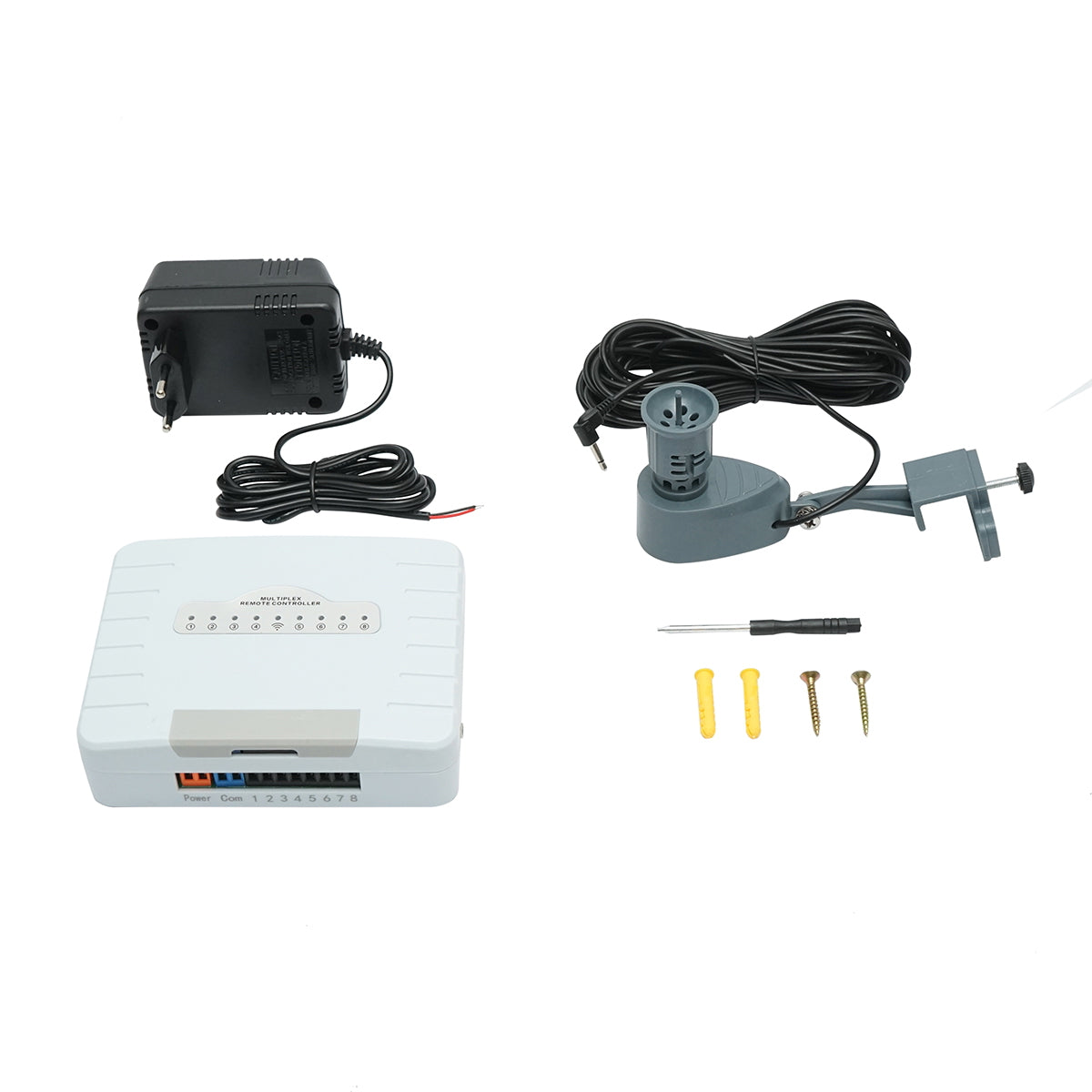 Main smart WIFI 220V control module, 8 stations with rain sensor, Smart Life application IP67