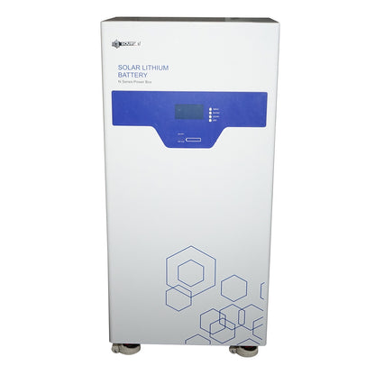 Li-ion LifePo4 Battery 51.2V, 300Ah with BMS, deep cycle, LCD display 786x390x260mm IP54 Bourget