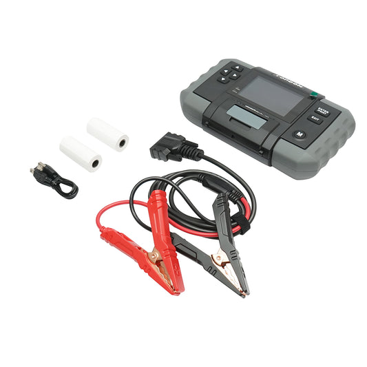 Digital battery tester with printer 12-24V, polarity protection 100-2000A BT600