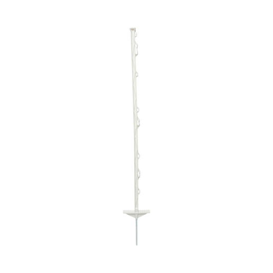 Plastic post 1050mm white for electric fence wire Breckner Germany