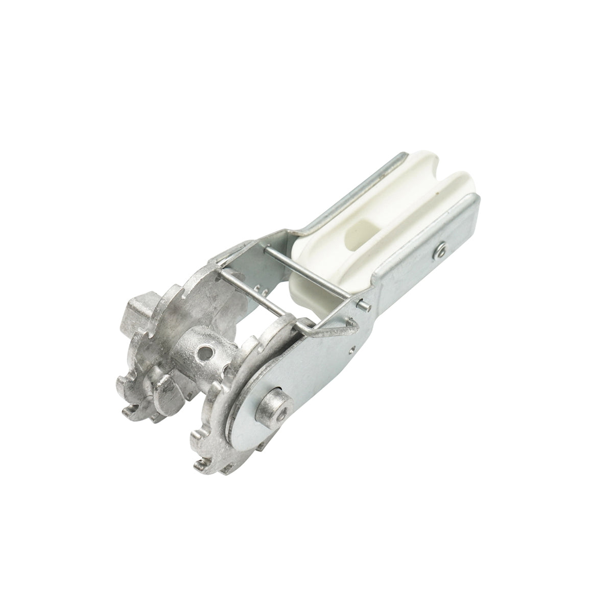 Ratchet tensioner and end insulator for electric fence wire