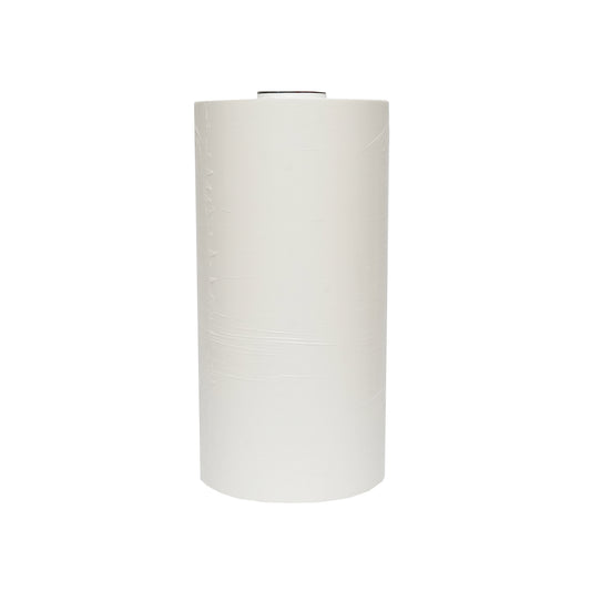 Unwrapped film for bales, White 500mm x 25mic x 1800m with UV protection, Breckner Germany