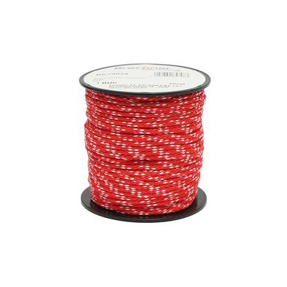 Braided rope 2mmx50m, red/white Breckner Germany