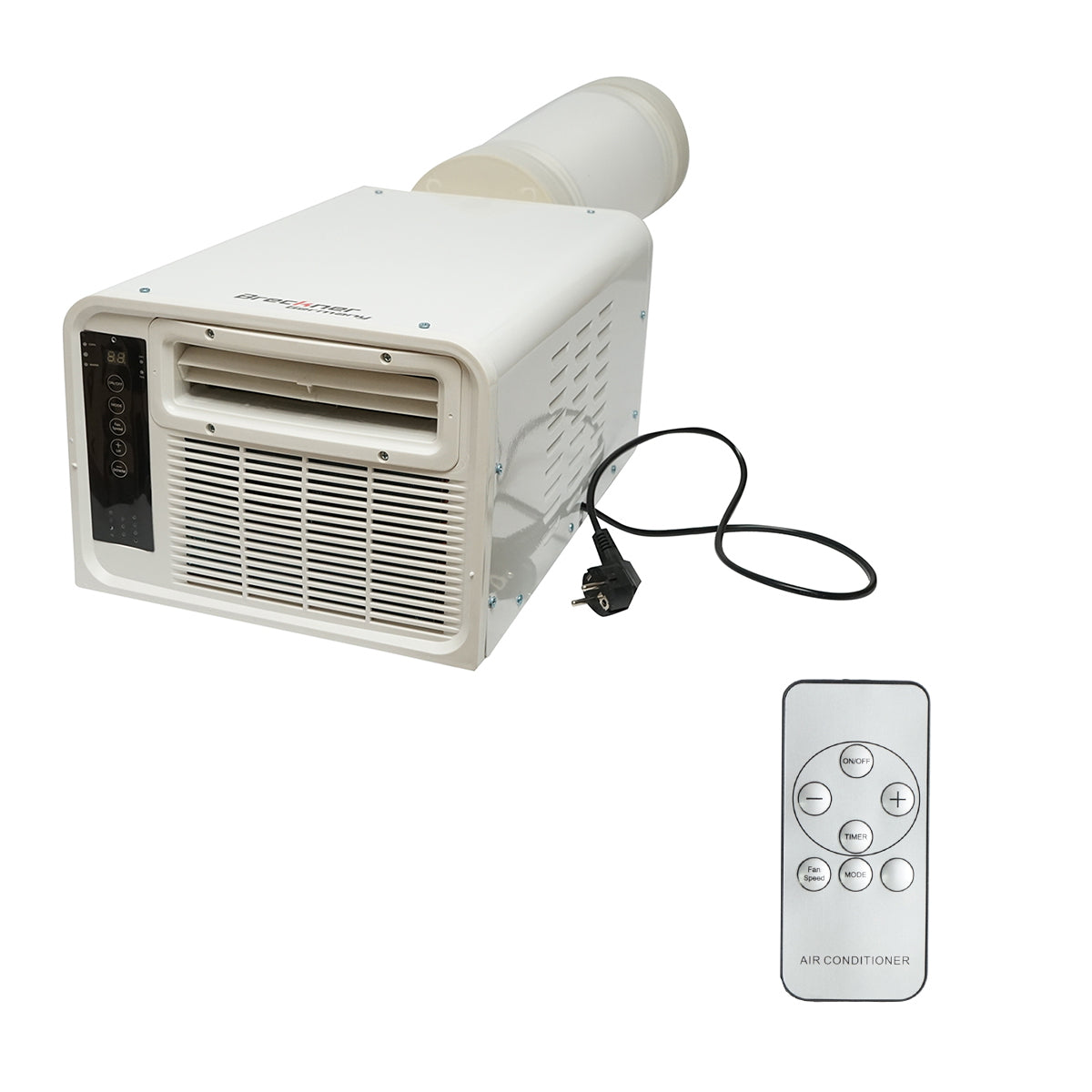 Portable air conditioner 2224 BTU, 280W, 220V with heating, dehumidification, ventilation function, remote control, voice commands, installation kit included Breckner Germany