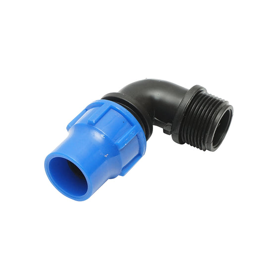 Cot compression fitting with external thread D20mmx3/4 for irrigation systems
