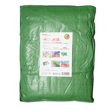 Green net tarpaulin with fastening eyelets 100g/m2 6x8m Breckner Germany
