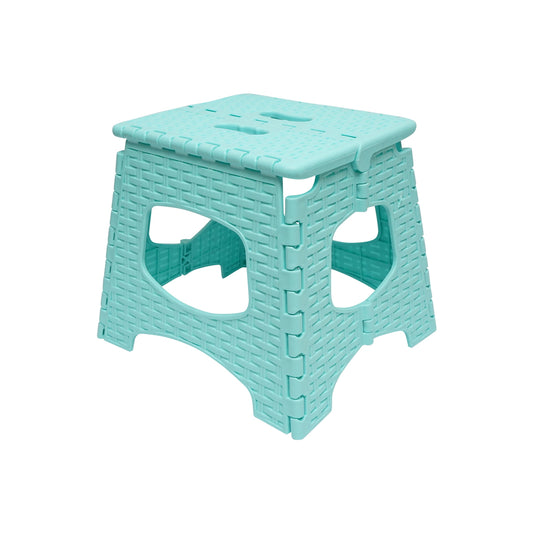 Turquoise folding plastic chair 286X325X270 mm