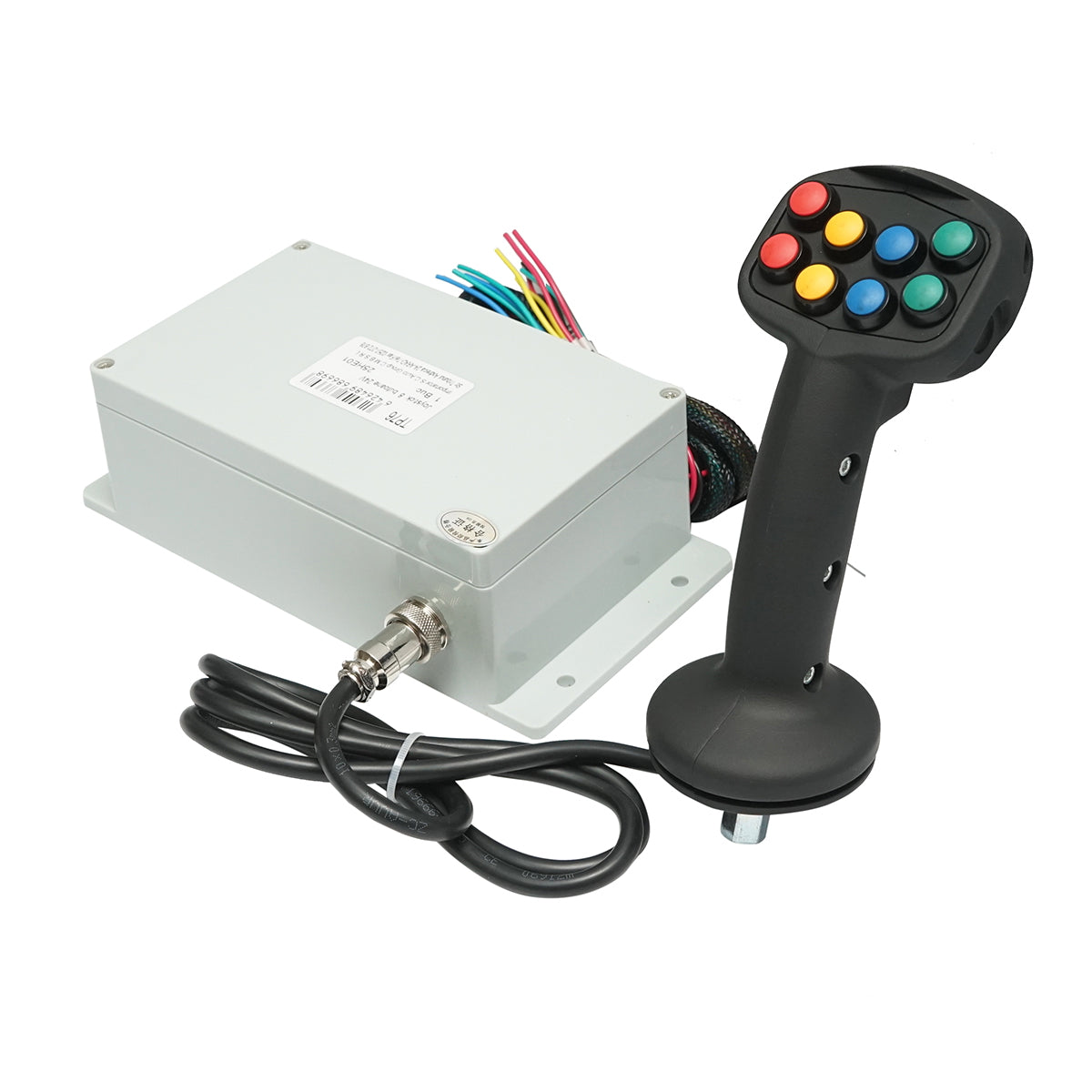 Joystick with 8 electric buttons, 24V with control module