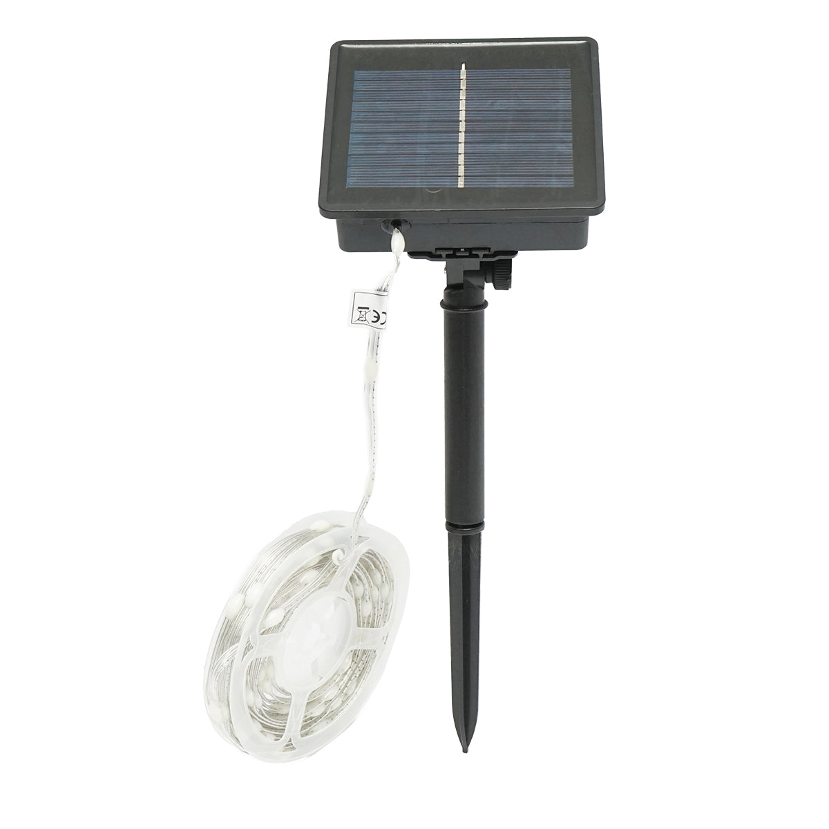 LED strip with solar panel 5V, 5m, RGB+IC remote control IP65 Breckner Germany