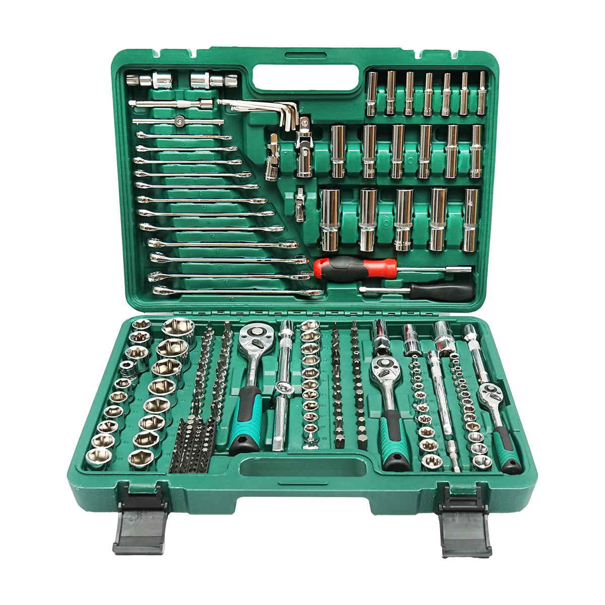 Combined and tubular wrench set 216 pieces Breckner Germany