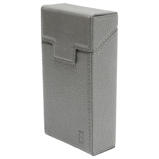 Gray leather case for P21 Breckner cigarette pack