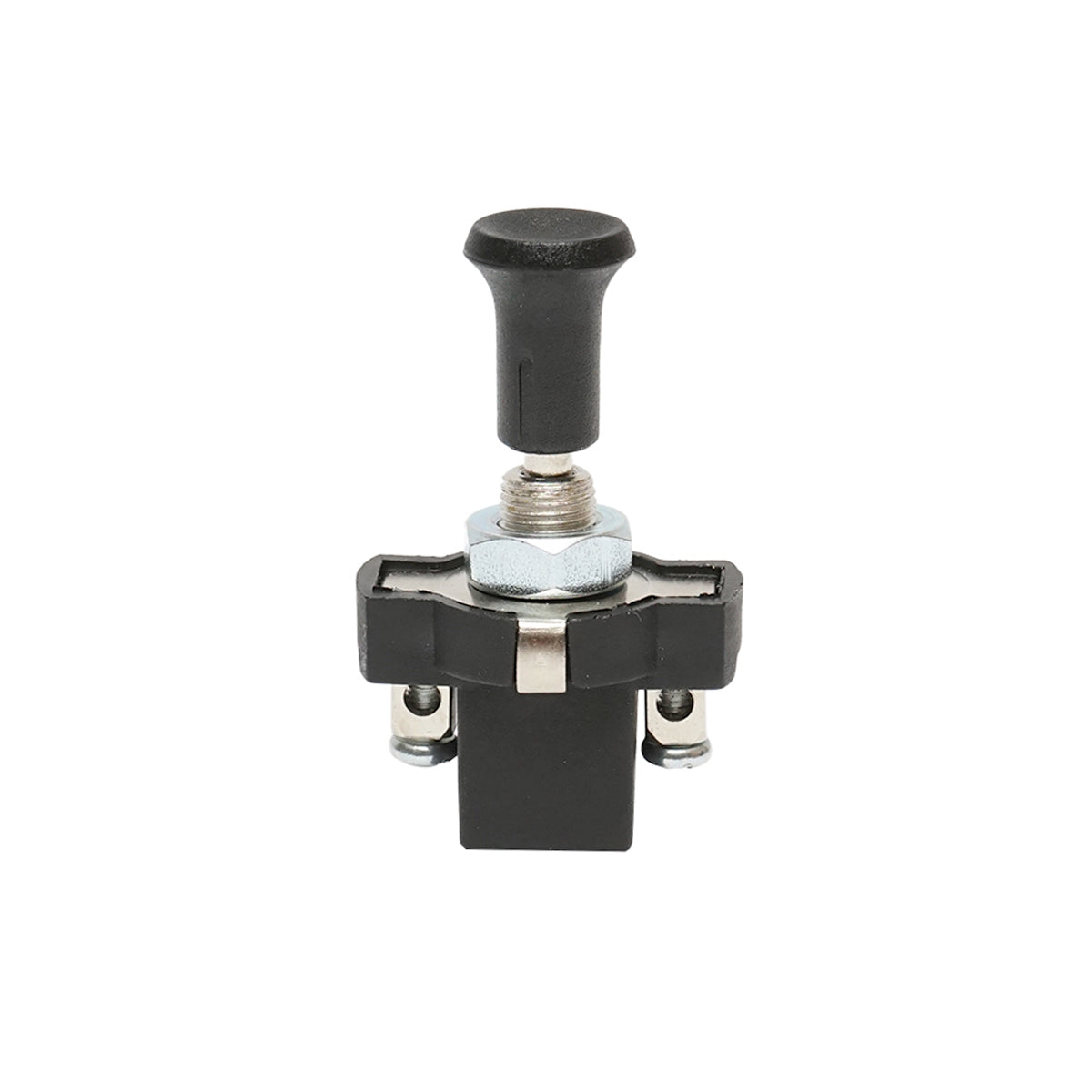 Short on-off switch 12V/5A pull switch with metal fastening nut Breckner Germany