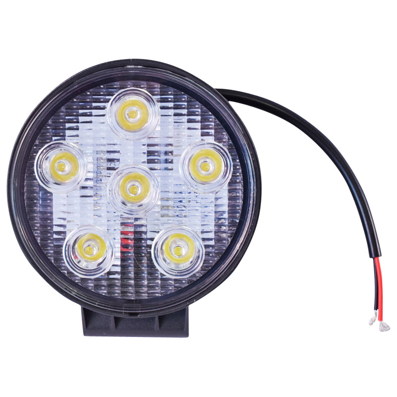 Lamp 6 LEDs 10-30V 18W beam angle 30 degrees spot type 118x118x35mm 6000K IP67 Breckner Germany
