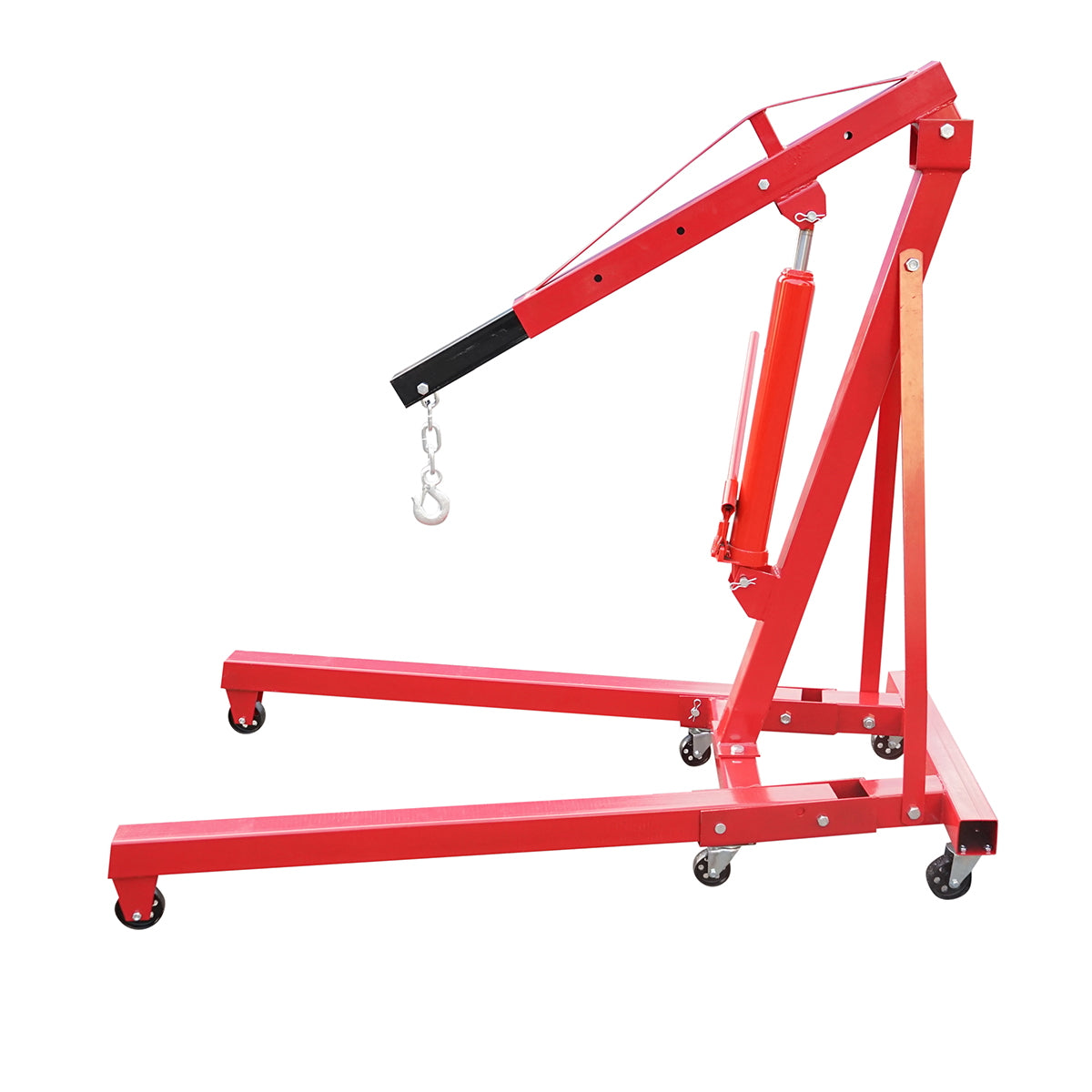 Giraffe-type folding hydraulic crane for workshop 2T