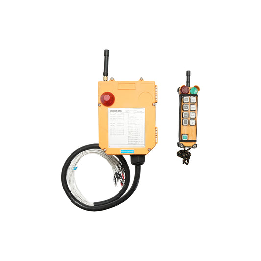 Wireless industrial remote control with 10 commands AC 220V and water protection Breckner Germany
