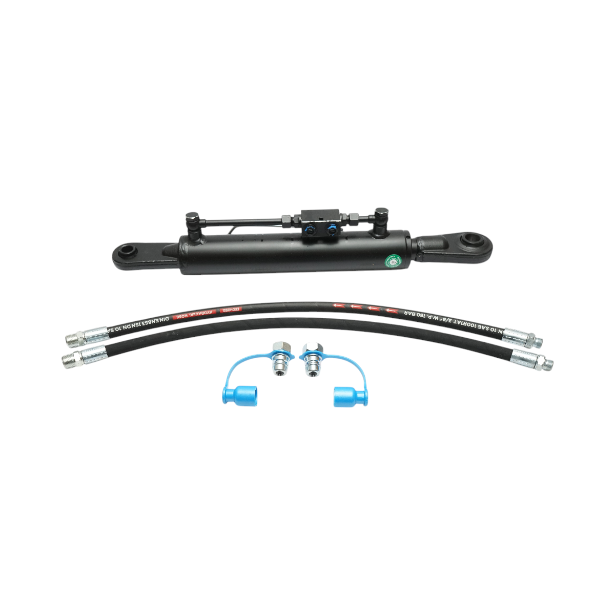 Hydraulic central jack category 1-2, closed 600mm stroke 280mm