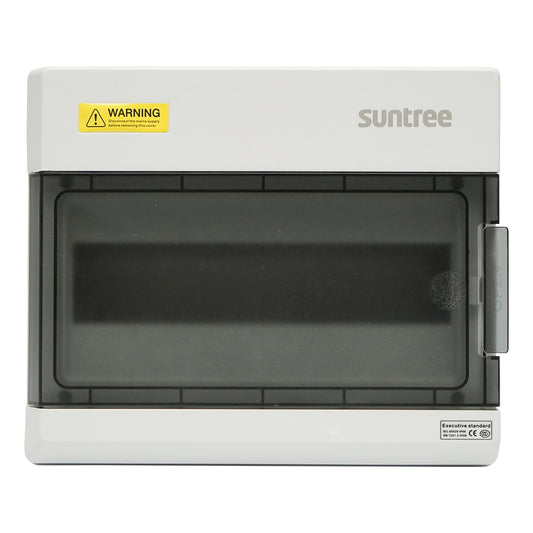 Single row fuse box, 12 modules IP66 Suntree