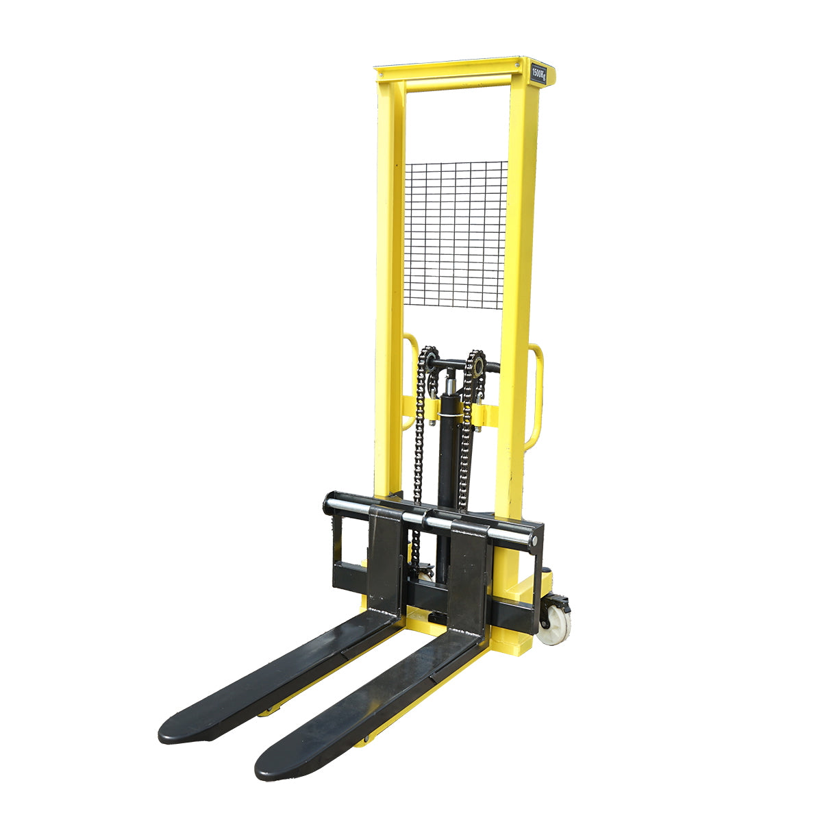 Manual pallet truck with a maximum load of 1.5T and a maximum height of 1.6m