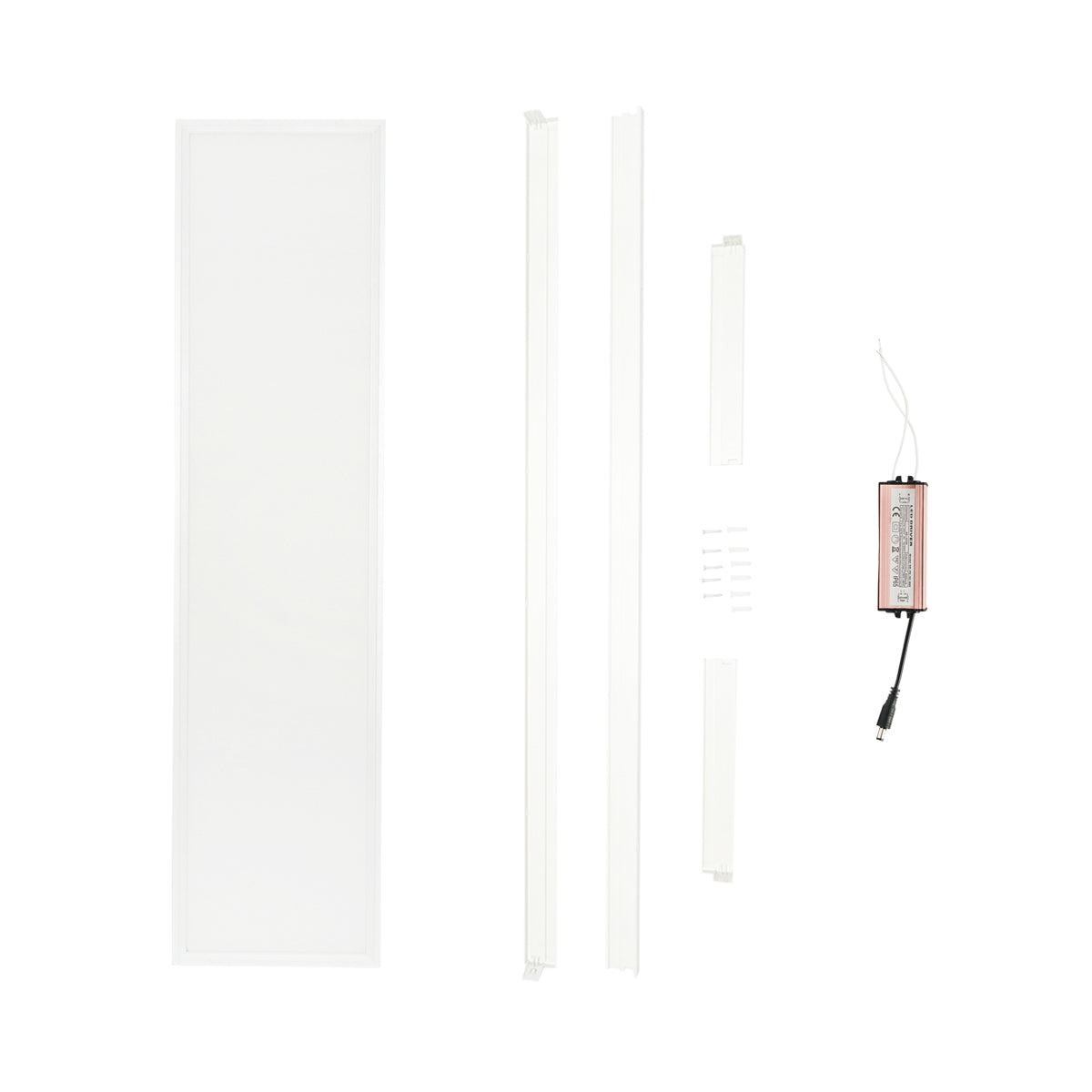 Slim LED panel 48W, 220V, IP20, 6500K, 1200x300mm with applied mounting frame Breckner Germany