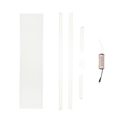 Slim LED panel 48W, 220V, IP20, 6500K, 1200x300mm with applied mounting frame Breckner Germany