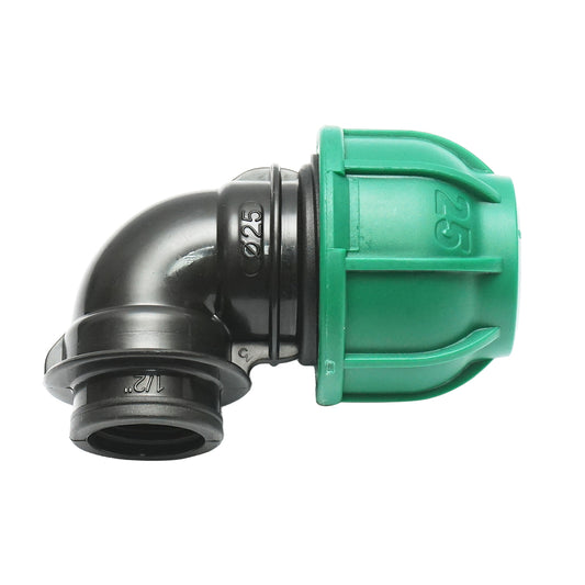 Compression fitting with internal thread D25mmx1/2 inch, PN10 Bar for irrigation systems