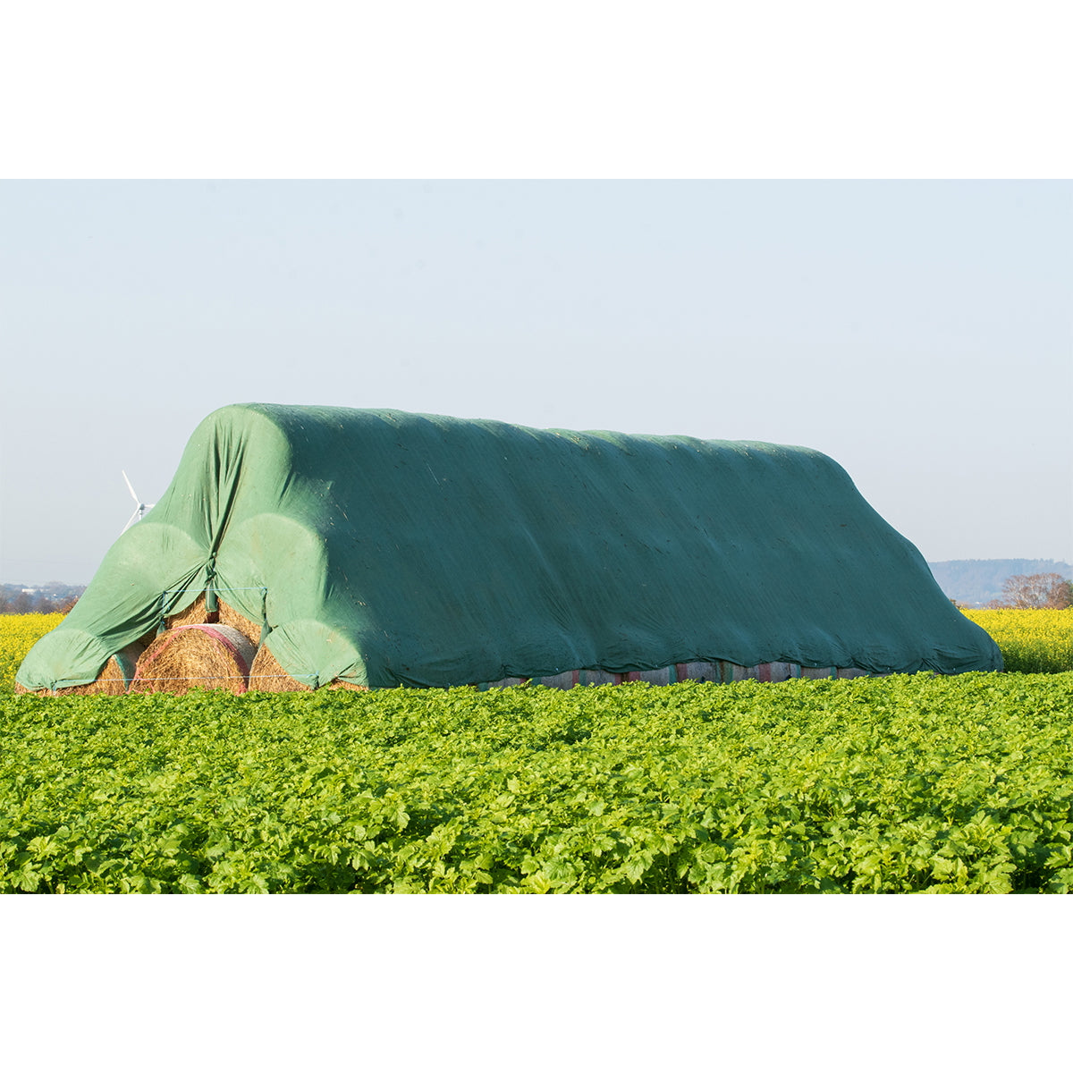 Cover tarpaulin for bales of hay and green straw 9.8X12.5m, 140gr Breckner Germany