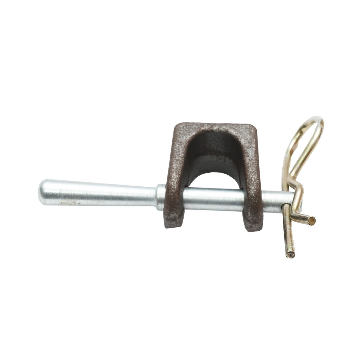 Car trailer hinge with bolt and safety