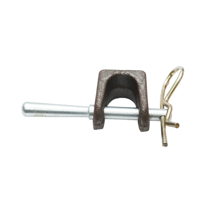 Car trailer hinge with bolt and safety