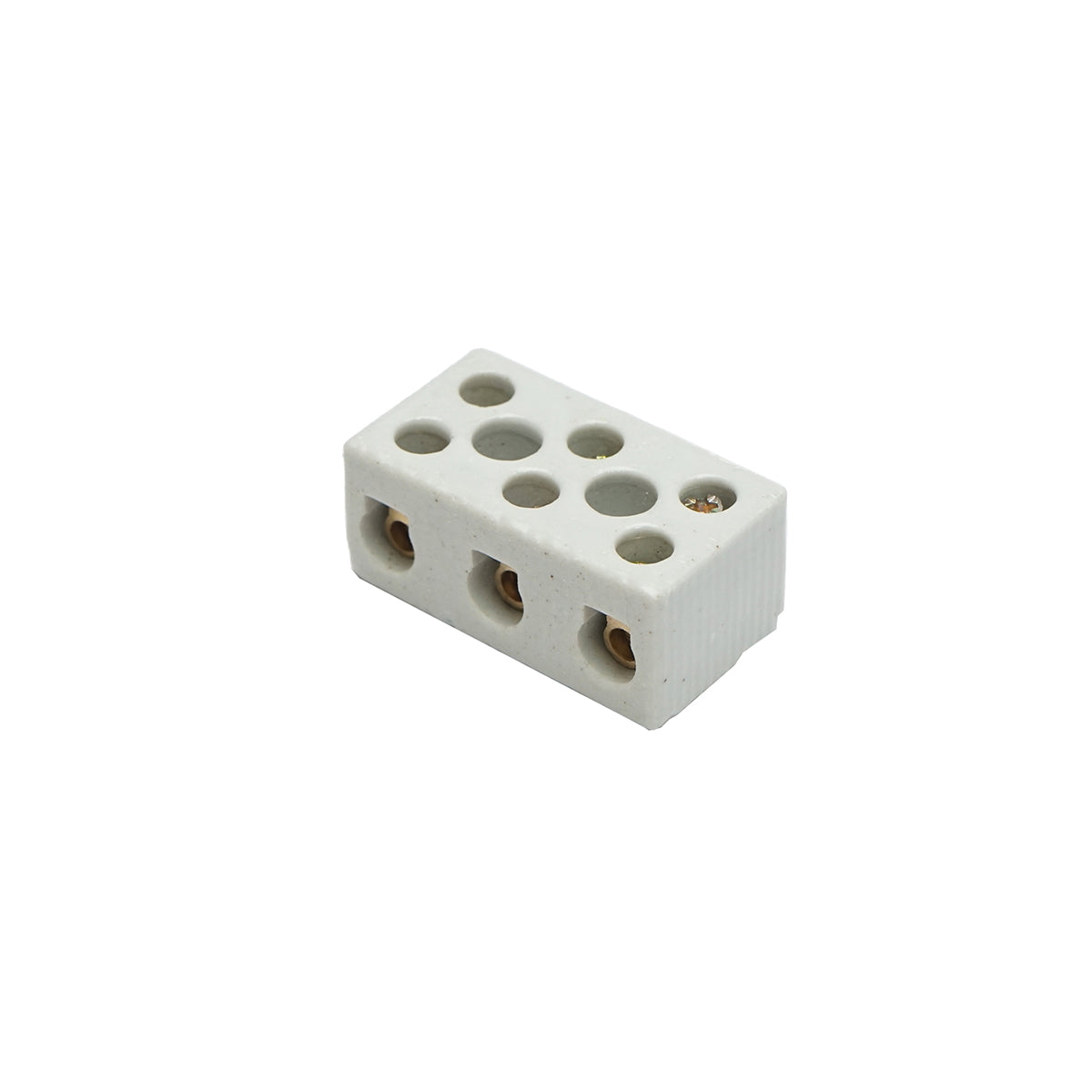 Ceramic connection strip 15A, 3 poles 0.5-6mm Leader