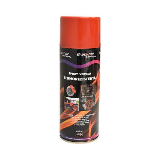 Acrylic heat-resistant spray paint at 400 degrees red 450ml Breckner Germany