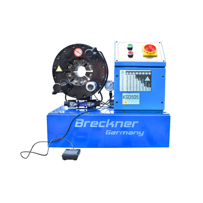 Hydraulic hose crimping machine fi4-51mm 220V 3.7kW with quick change Breckner Germany