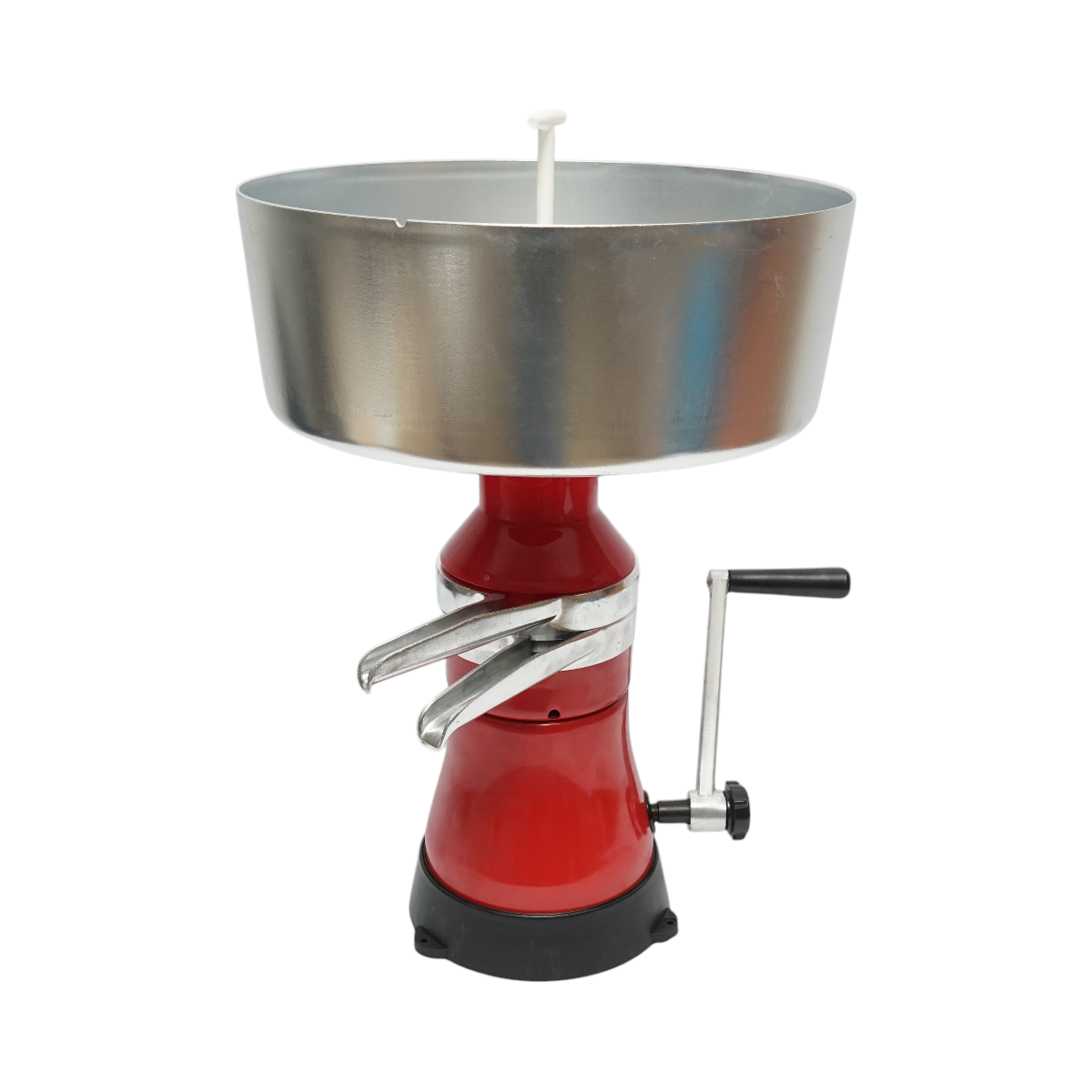 Cream separator from milk or for manual degreasing, aluminum container 5L, capacity 80L/h