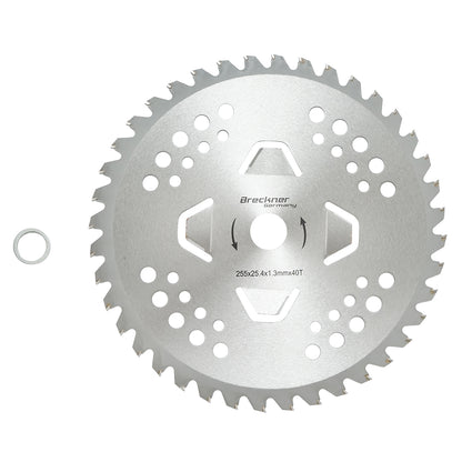 Empty grinding disc 255x25.4x1.3mm, 40 teeth for shoulder brush cutter Breckner Germany