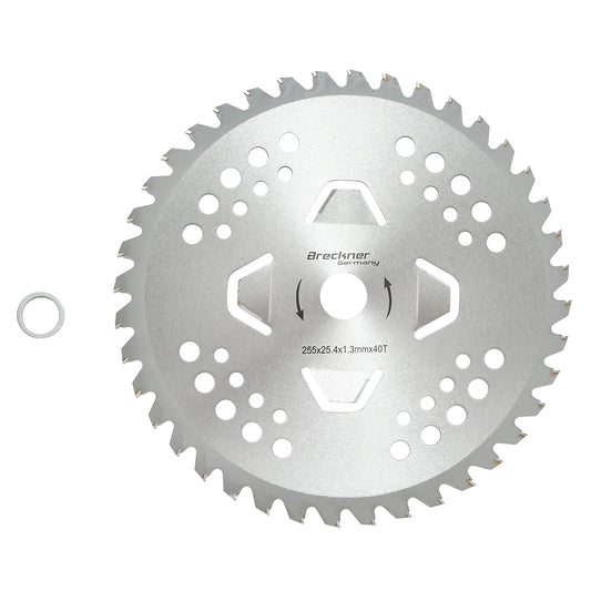 Empty grinding disc 255x25.4x1.3mm, 40 teeth for shoulder brush cutter Breckner Germany