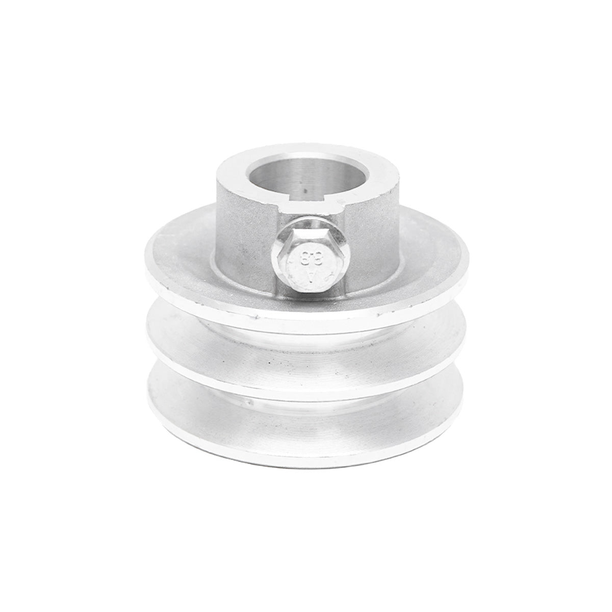 Pulley with 2 grooves for a 25mm shaft