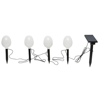Set of 4 garden lamps with solar panel and 3.2V, 2200mah battery, IP65 Breckner Germany