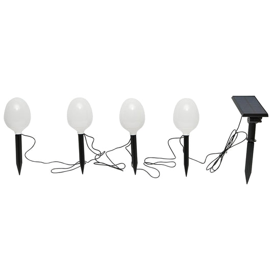 Set of 4 garden lamps with solar panel and 3.2V, 2200mah battery, IP65 Breckner Germany