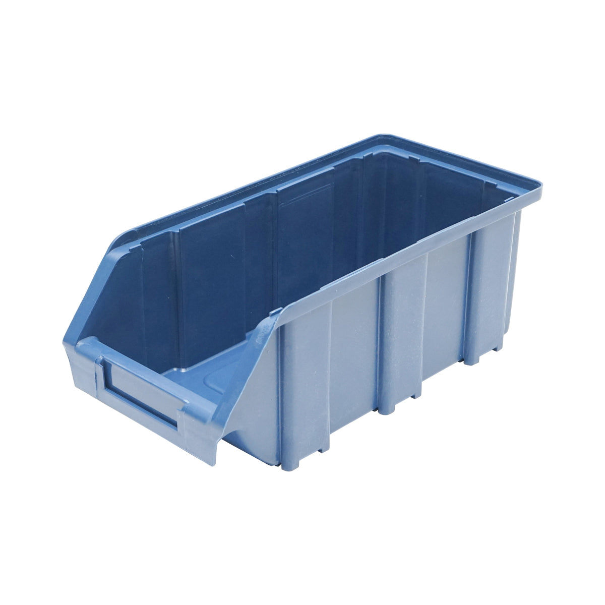 Blue plastic storage box 103x230x95mm