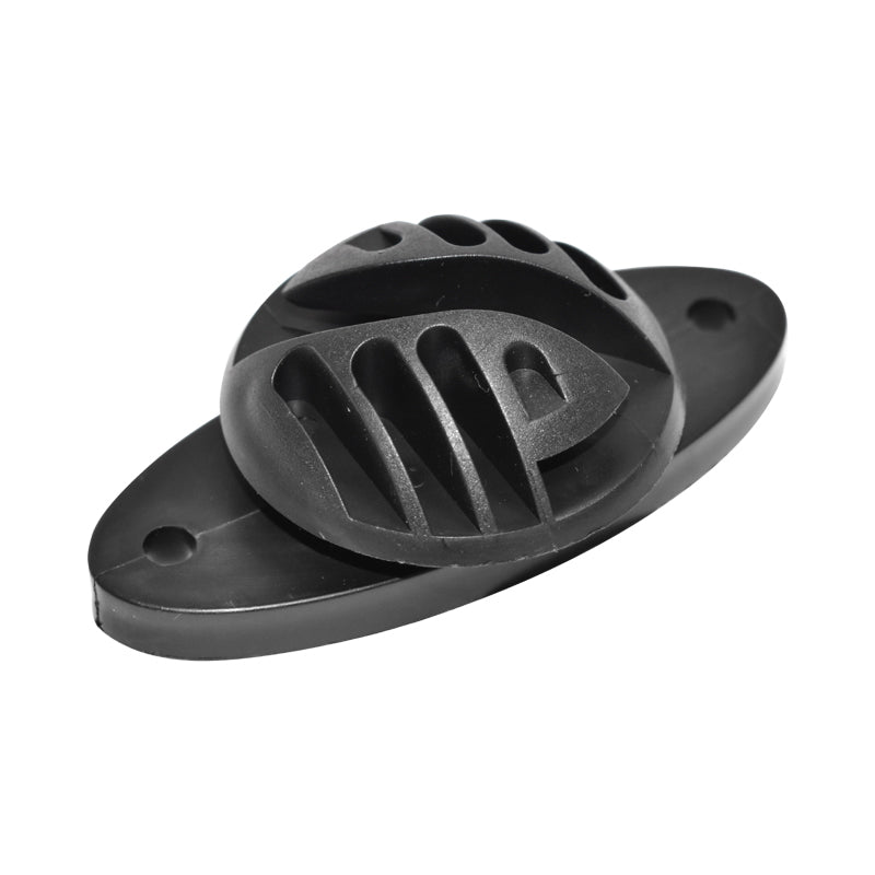 Flat black insulator 70x40mm for electric fence Breckner Germany