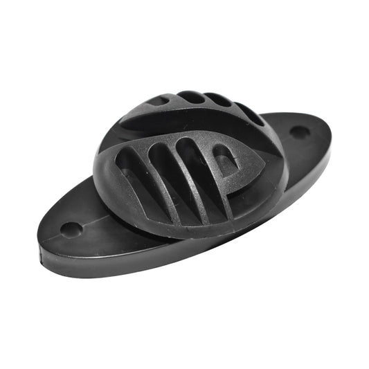 Flat black insulator 70x40mm for electric fence Breckner Germany