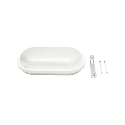Oval LED lamp 18W, 220V, IP65 for indoor/outdoor 270x140mm cool light Breckner Germany