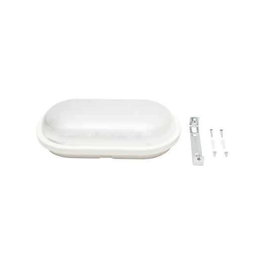Oval LED lamp 18W, 220V, IP65 for indoor/outdoor 270x140mm cool light Breckner Germany